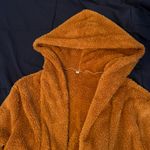 SheIn Brown Teddy Coat Photo 2