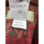 The Territory Ahead  Red Print Tapestry‎ Vest Zip Front Side Tabs Lined Size 14 Photo 2