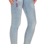 Current/Elliott The Stiletto Clearwater Jeans Side Seam Embroidery Light Wash 26 Photo 0