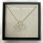 BaubleBar  X Disney Mickey Mouse Gold Pave Crystal Charm Pendant Necklace NWT Photo 0