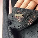 Armani Exchange Black Lace Overlay Formal Maxi Dress. Size 8 Photo 4