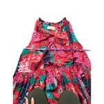 Carolina K Valley Kaftan Maxi
Dress Tiered Floral Print Sleeveless Tassels Med Pink Photo 6