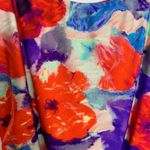 PATBO Red Violet Stretch Jersey Midi Fringe Dress Women's Small Photo 10