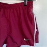 Nike Dri Fit athletic shorts - maroon and white Photo 3
