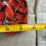 Free People New Final Rose Orange Floral Blouse Size XS Photo 6