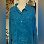 Chico's Dark Teal Jacket Women’s size 3 Photo 0