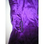 Juicy Couture New  Dress Short Womens S Silk Purple Black Gold Buttons Keyhole Photo 8