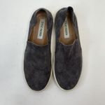 Steve Madden  Sz 8 Loafer Fayna Slip On Dark Gray Vegan Suede Fabric Shoe Casual Photo 7