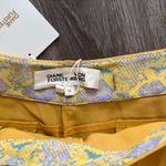 Diane Von Furstenberg DVF  Yellow Pants 15 Wilder crepe tapered Leg Ankle Elegant Photo 5