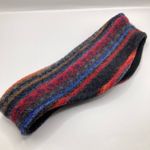 Vintage Bula Adult S/Youth L Stripe Fleece Lined Earwarmer Outdoors Ski Winter Black Photo 1