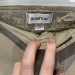 Avenue Womens Khaki Casual Cropped Pants Size 16‎ Utility Style Comfort Tan Photo 1