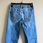 American Eagle  Women's Jegging Jeans Size 0 Skinny‎ Stretch Light Blue Denim Photo 3