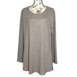 Calvin Klein SIZE 0X Lightweight Round Hem Sparkly Crew Neck Ribbed Knit Sweater Photo 11