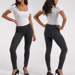 Betabrand  Gray W1166 Skinny Leg Classic Dress Pant Yoga Pants Medium Long Photo 1