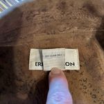 Erin London Faux Suede Snakeskin Print Women's Blazer Brown Size L Photo 4