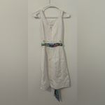 Vineyard Vines  Kentucky Derby Silk Sash Cotton Dress Preppy Southern Size 0 Photo 1