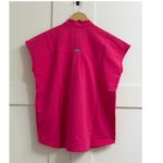 FIGS  Rafaela Oversized Scrub Top in Shocking Pink, Size X-Small Photo 9