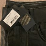 Maje Womens Perry Leather Straight Leg Flared Crop Pants US 0 Black FR 34 -Flaw- Photo 4