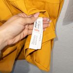 Nasty Gal NWT Mustard Long Sleeve Tiered Smock Dress Size 22 Photo 4