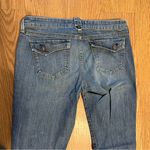 Old Navy MEDIUM WASH LOW RISE WIDE LEG TROUSER STYLE JEANS WOMEN’S SZ 10 Photo 9