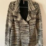 Free People Zebra Yarn Knit Sweater Jacket Size XS Photo 2
