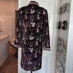 Boston Proper Heavily embroidered velvet long jacket Photo 10