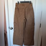 Edikted NWTS  Mid Rise Cargo Carpenter Jeans Women's XS (2-4) Brown Wash Photo 1