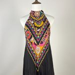 Johnny Was $465 NWOT  JADE Silk Blend NADIA Halter Floral Maxi Dress Size S Photo 6