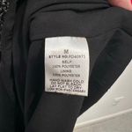 Calista Ditsy Printed Smocked Top Midi Dress Women sz Medium black white floral Photo 11