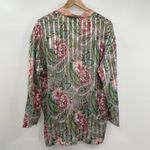 Victoria's Secret Vintage Gold Label Paisley Floral Button Front Sleep Shirt M Photo 2