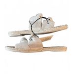 A New Day NEW Target Women's Sandals Size 8 Slip On Shoes Beige Metallic Summer Photo 2