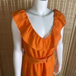 Emma & Michelle Orange Ruffled V-Neck Romper NWT Photo 1