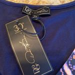 Diane Gilman New DG2 by  Women's Printed V-Neck Easy Tank Navy Tie Dye 2X Photo 3