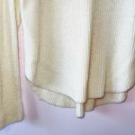 EXPRESS Cream Knit Crewneck Round Hem Pullover Sweater Photo 4
