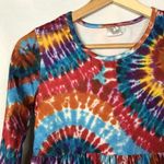Boutique  Colorful Tie Dye Long Sleeve Mini Dress 10 Photo 2