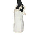 superdown  White Mini Dress Ruffle Off Shoulder SMALL Graduation Revolve $78 NEW Photo 4