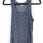 L'Agence  Drew Racerback Tank Love Print Knit Gray Black S Photo 0