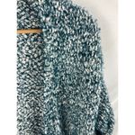 Falls Creek  Fuzzy Knit Cardigan Teal Blue White Size L/XL Photo 1