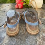 Aquatalia By Marvin K. Whistler Blue Leather Sandals Sz 9 Photo 5