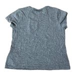 DKNY Women's Gray T-Shirt L Raised Glitter Embossed Logo Crew Neck Short Sleeve Photo 3