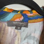 Haute Hippie  multicolor collared cropped blouse Photo 2