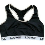 Lounge 2 for $30  Black Womens Sporty Yoga Sports Bra SZ L Photo 0