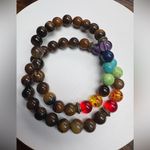 Beaded Chakra Bracelet Brown Photo 2
