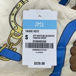 J. McLaughlin  Tahoe Vest NWT $228 Small Reversible Fairfax Crest Down Zip Tan Photo 4