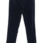 Talbots Black Velvet Pants Size 2 Petite Black Velveteen Straight Leg Pant Photo 0