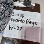 SKY Cashmere Pashmina Scarf Black White Paisley Embellished Sparkle Formal Photo 9