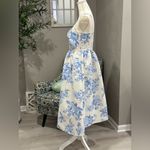 SACHIN + BABI BHLDN Anthropologie Blaine
Taffeta Blue Floral Dress Size US 6 Photo 6