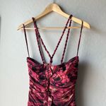 Ulla Johnson NEW Dress Marcella Wild Rose Pink Print Halter Midi Dress Size 2 Photo 4