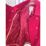 Old Navy Vintage 90s Bright Pink Wool Blend Peacoat Women's S Double Breasted Photo 5