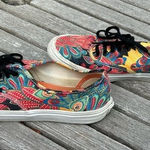 Vans Unisex  - Peacock Pattern men 7 women 8.5 whimsy, funky sneaker‎ colorful Photo 0